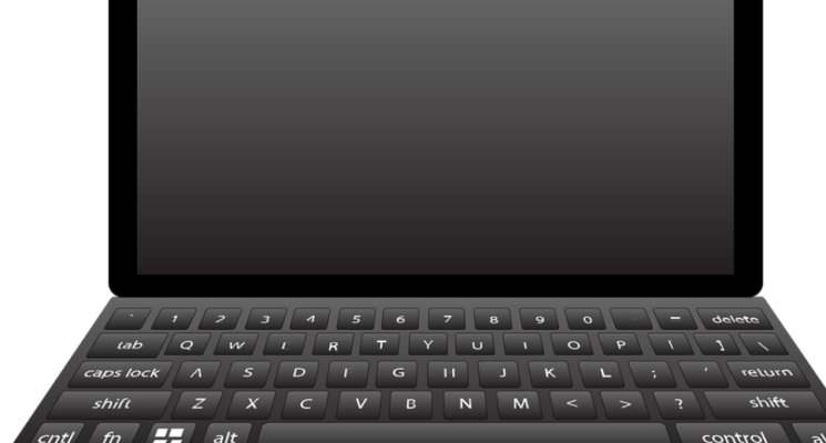 black laptop