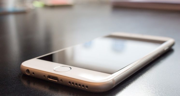 white iPhone